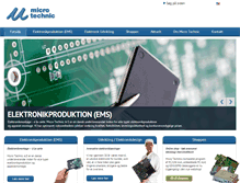 Tablet Screenshot of micro-technic.dk